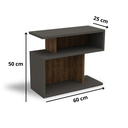 Ver imagem 2 de Mesa Lateral Sofá Nó - Solanum/chumbo