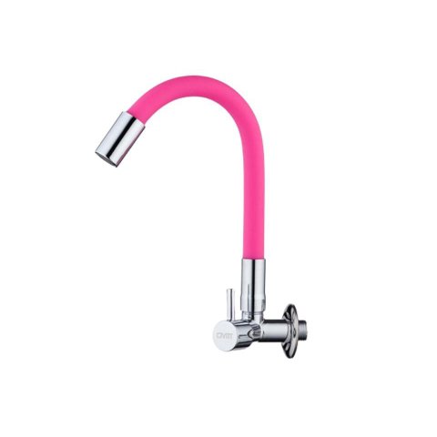 Torneira Rosa Cozinha Parede Gourmet Flexível Luxo Civitt