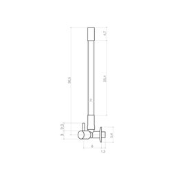 Torneira Rosa Cozinha Parede Gourmet Flexível Luxo Civitt - 4