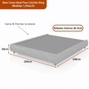 Ver imagem 4 de Cama Japonesa com Cabeceira Seo Yun King Linho Cinza - Sallar Home