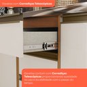 Ver mais imagens de Cozinha Completa Venaly 18 Portas 2 Gavetas com Vidro Cinamomo/Off White - Henn