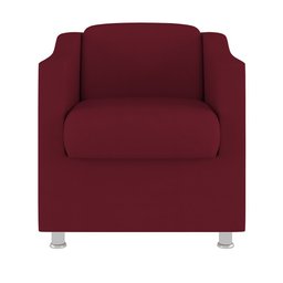 Kit 2 Poltronas Decorativas Tilla + Namoradeira Sala De Estar Cor:Marsala - 4
