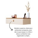 Ver imagem 5 de Console Diana Versátil Escrivaninha Suspensa com Gaveta:off White/frijó