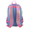 Mochila Costas Juvenil Barbie Holográfica Rosa/azul Luxcel - 4