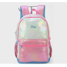 Mochila Costas Juvenil Barbie Holográfica Rosa/azul Luxcel - 1