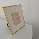 Ver imagem 6 de Porta Retrato Pvc Dourado - Borda Branca 20 X 25cm