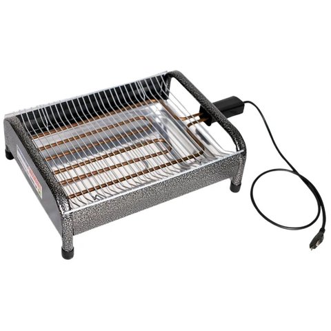 Churrasqueira Elétrica de Alumínio Rizzogrill 2 - Alumínio Craqueado - 220V