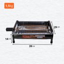 Ver imagem 4 de Churrasqueira Elétrica de Alumínio Rizzogrill 2 - Alumínio Craqueado - 220V