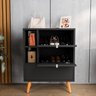 Sapateira Classic com 2 Portas e 1 Gaveta - Preto - 3