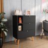 Sapateira Classic com 2 Portas e 1 Gaveta - Preto - 2
