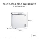 Ver imagem 3 de Freezer Horizontal Midea Mdrc207sfz013 142 L Inverter Branco Bivolt