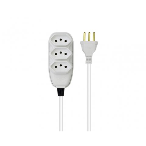 Extensao Ilumi Compacta Trip Br 10,0m Pp 10a 250v 172001 Bli