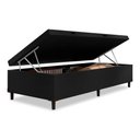 Ver imagem 4 de Cama Box Com Baú Solteiro 0,88 Preto Preto