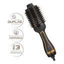Ver imagem 2 de Escova Modeladora Multilaser Seca Alisa 1200w Oval Gold 110v
