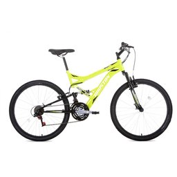 Bicicleta Stinger Aro 26 Passeio Houston Quadro Aço Carbono Freio V-brake 21 Marchas Amarelo e - 1