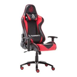 Cadeira Gamer Elements Ignis Couro Sintético Preto/Vermelho - 2