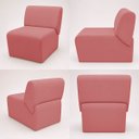 Ver imagem 6 de Kit 2 Poltronas Decorativas Zoe Orgânicas Modernas Minimalistas Sala Recepção Luxo Suede