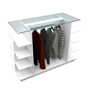 Ver imagem 1 de BALCÃO ARARA EXPOSITOR M06.2021.B (LOJA, ROUPAS) MUNDI MOVEIS