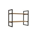 Ver imagem 1 de Prateleira Quarto Casal Industrial LI008 Freijo/Preto - Kappesberg