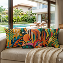 Ver imagem 5 de Kit 3 Capas de Almofada 43x43cm Microfibra Floral Tropical Pop Art