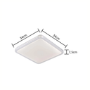 Ver imagem 2 de Plafon Led Fiann Quadrado Hevvy 34cm 3000k 4000k e 6000k com Controle Bivolt 24w