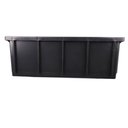 Ver imagem 3 de Caixa Plastica 36 Lts Empilhável Preta - Kit 3 Caixas com Tampa