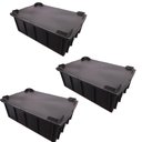 Ver imagem 1 de Caixa Plastica 36 Lts Empilhável Preta - Kit 3 Caixas com Tampa