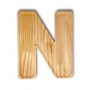 Ver imagem 1 de Petisqueira Letra N Tabua com Rebaixo Madeira Pinus Cesta Presente Decoração Mesa Posta - Woodspot