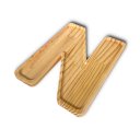 Ver imagem 2 de Petisqueira Letra N Tabua com Rebaixo Madeira Pinus Cesta Presente Decoração Mesa Posta - Woodspot