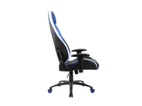 Cadeira Gamer Pc Top Premium Azul Branco e Preto - Reclinável - 2