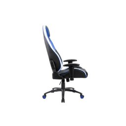 Cadeira Gamer Pc Top Premium Azul Branco e Preto - Reclinável - 2