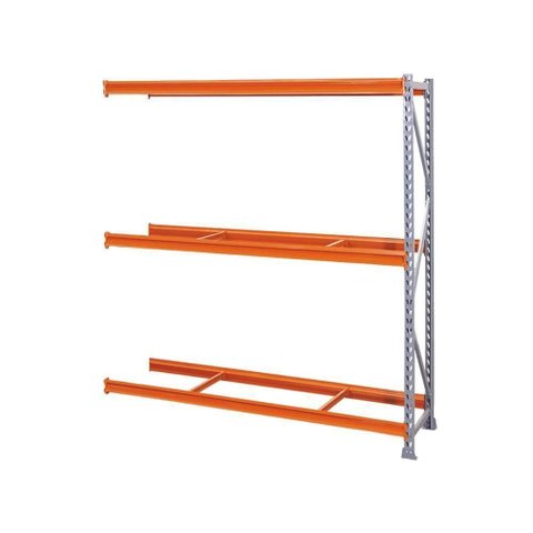 Mini Porta Pallet Continuação 1,8x0,8x2m Estante para Armazenagem com 3 Níveis 500kg