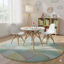 Ver imagem 1 de Conjunto Infantil Mesa Eames Branca 60cm com 2 Cadeiras Branca