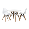 Conjunto Infantil Mesa Eames Branca 60cm com 2 Cadeiras Branca - 3