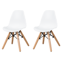 Ver imagem 5 de Conjunto Infantil Mesa Eames Branca 60cm com 2 Cadeiras Branca