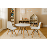 Conjunto Infantil Mesa Eames Branca 60cm com 2 Cadeiras Branca - 1