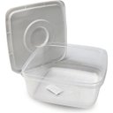 Ver imagem 3 de Kit 3 Potes Armazenar Freezer Micro-ondas Lava-louça 800ml:branco