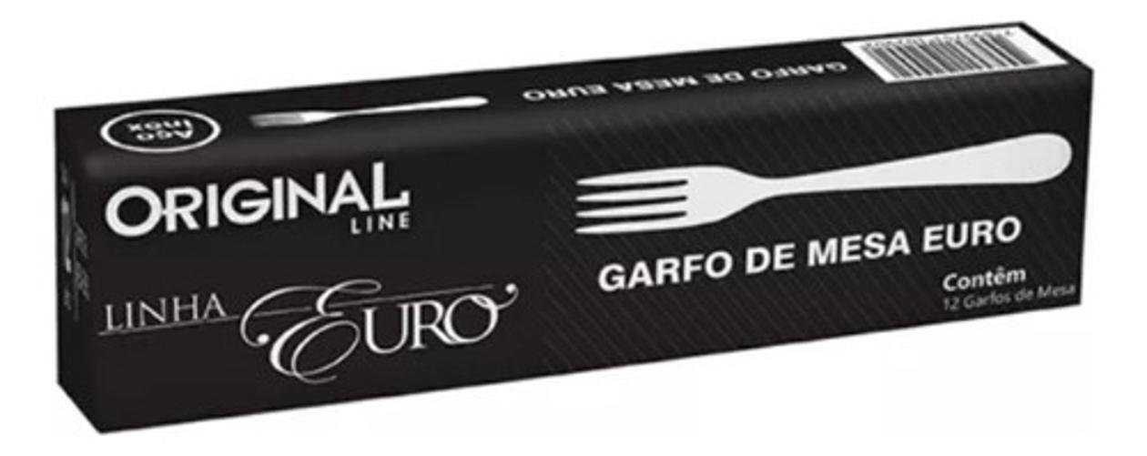 Garfo de Mesa Inox Euro com 12 Pçs Line - 4