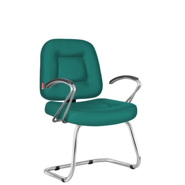 Cadeira Fixa Executiva Siena Cb 1491 Teal Cadeira Brasil - 1