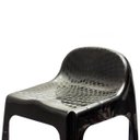 Ver imagem 3 de Banco Banqueta com Encosto para Bar Lanchonete Festa Plastica Banquinho Ergonomico Emplilhavel Preta