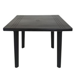 Mesa Plástica Quadrada Desmontavel para Bar Lanchonete Jardim Area de Lazer Praia e Piscina 90cm Pre - 1