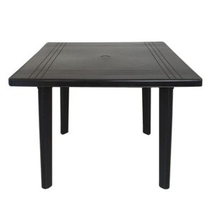 Mesa Plástica Quadrada Desmontavel para Bar Lanchonete Jardim Area de Lazer Praia e Piscina 90cm Pre