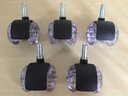 Ver imagem 6 de Kit Rodízio 5 Rodinhas de Gel Anti Risco P/ Cadeiras e Gamer
