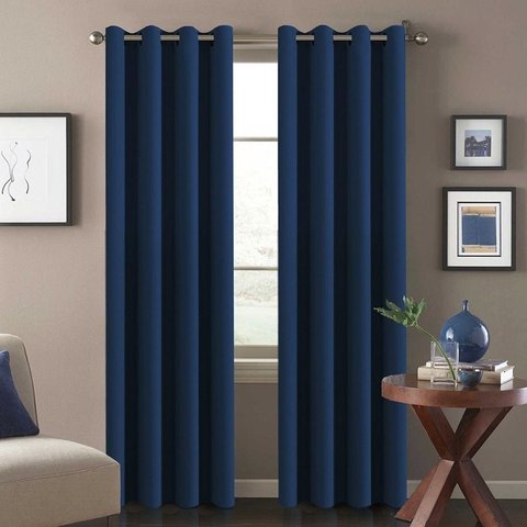 Cortina para Sala/quarto Oxford 300x250 | Admirare - Azul Marinho