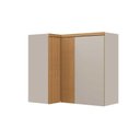 Ver imagem 2 de Módulo Cozinha Linea Allure Allure de Canto c/3 Portas 93cm Jequitiba/Gris Linea Brasil