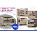 Ver imagem 6 de Módulo Cozinha Linea Allure Allure de Canto c/3 Portas 93cm Jequitiba/Gris Linea Brasil