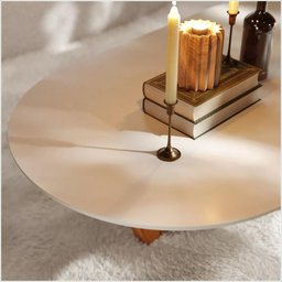 Mesa de Centro Elegance Mdf Off White Nature Tebarrot Móveis - 3