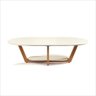 Mesa de Centro Elegance Mdf Off White Nature Tebarrot Móveis - 5