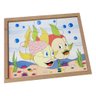 Quebra Cabeça Infantil Madeira Animais Casal Peixes 7 Peças - 2