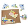 Quebra Cabeça Infantil Madeira Animais Casal Peixes 7 Peças - 3
